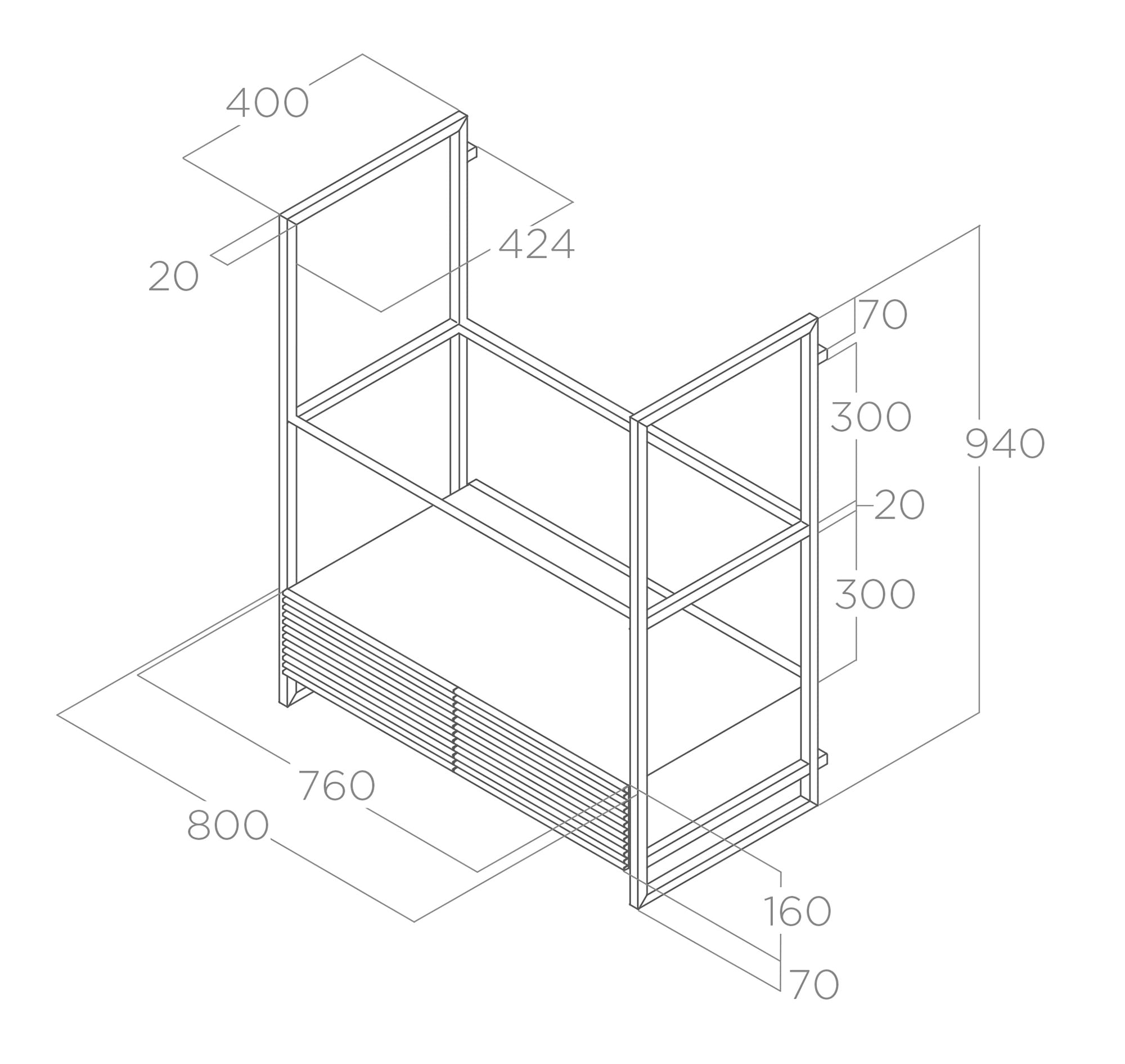 Odsavač par Stěna OPEN SUITE black 80 tech sheet