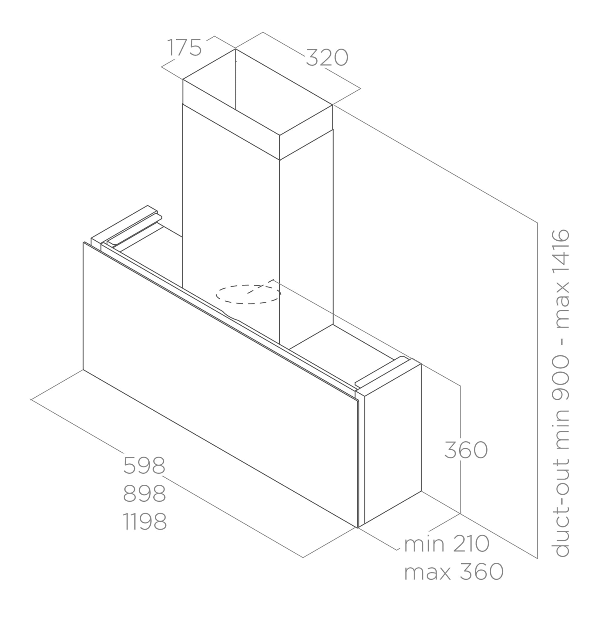 Hoods Wall-Mount RULES black 90 tech sheet