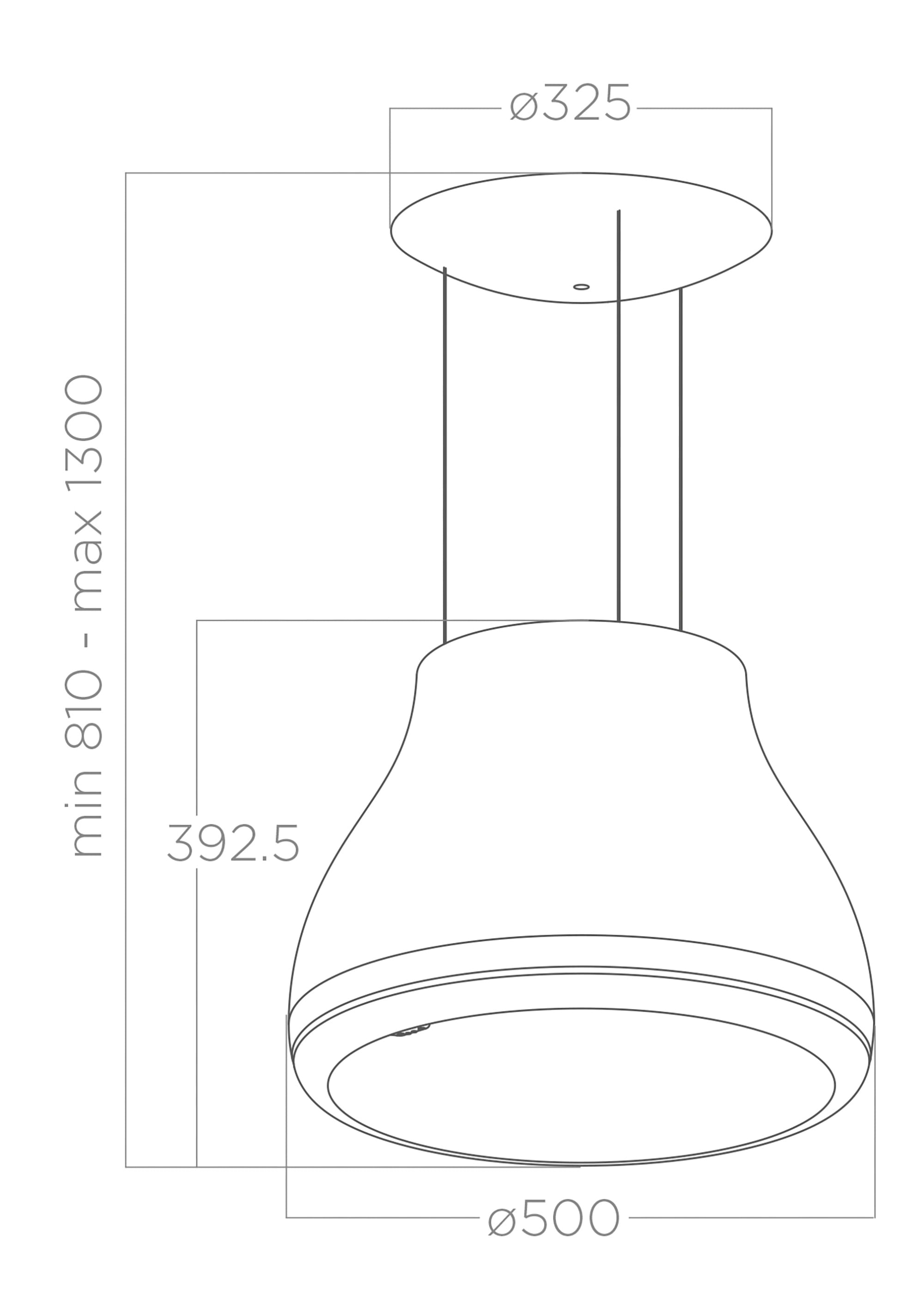 Campanas  SHINING dark grey 50 tech sheet