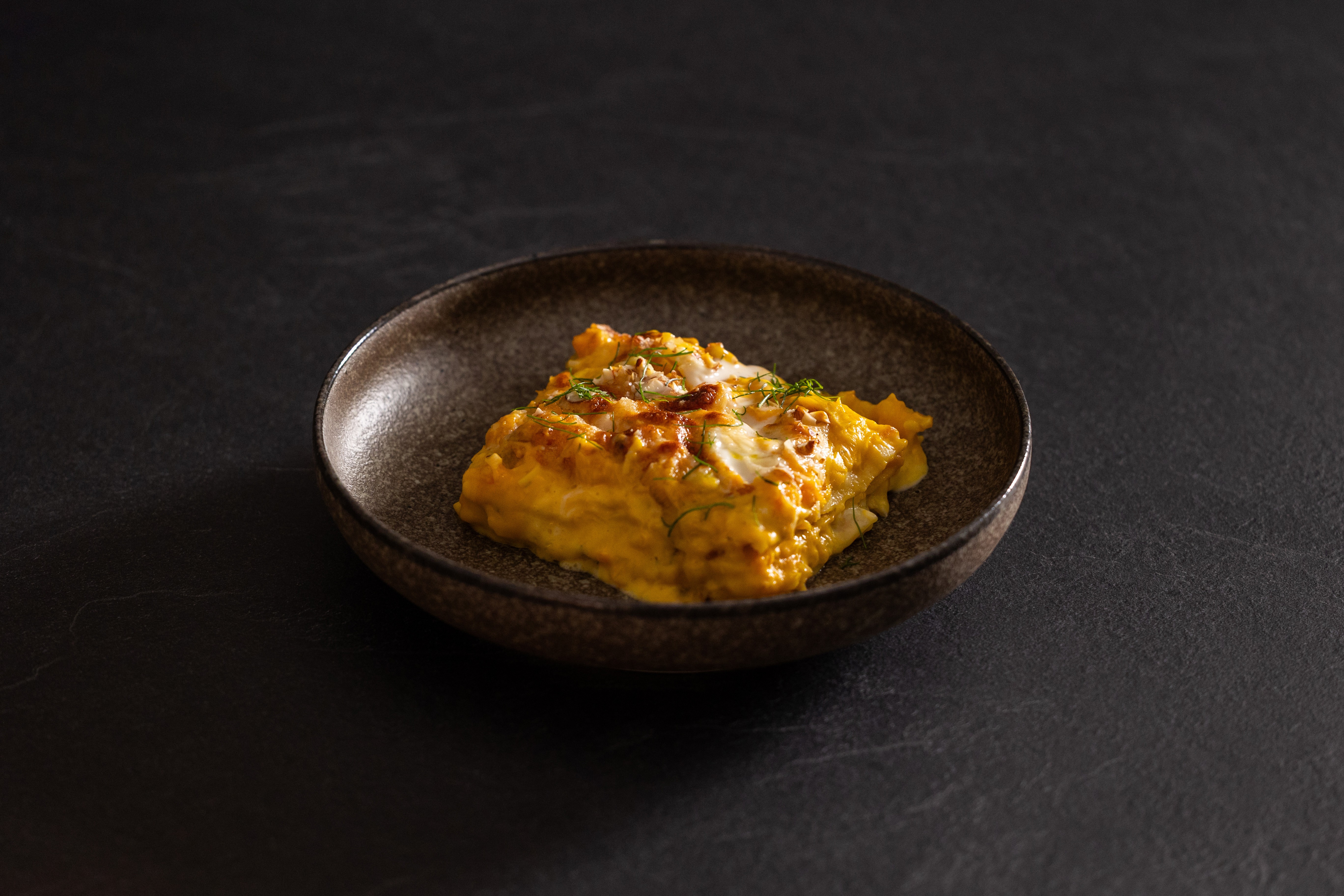 Lasagna di zucca in crosta di mandorle cover