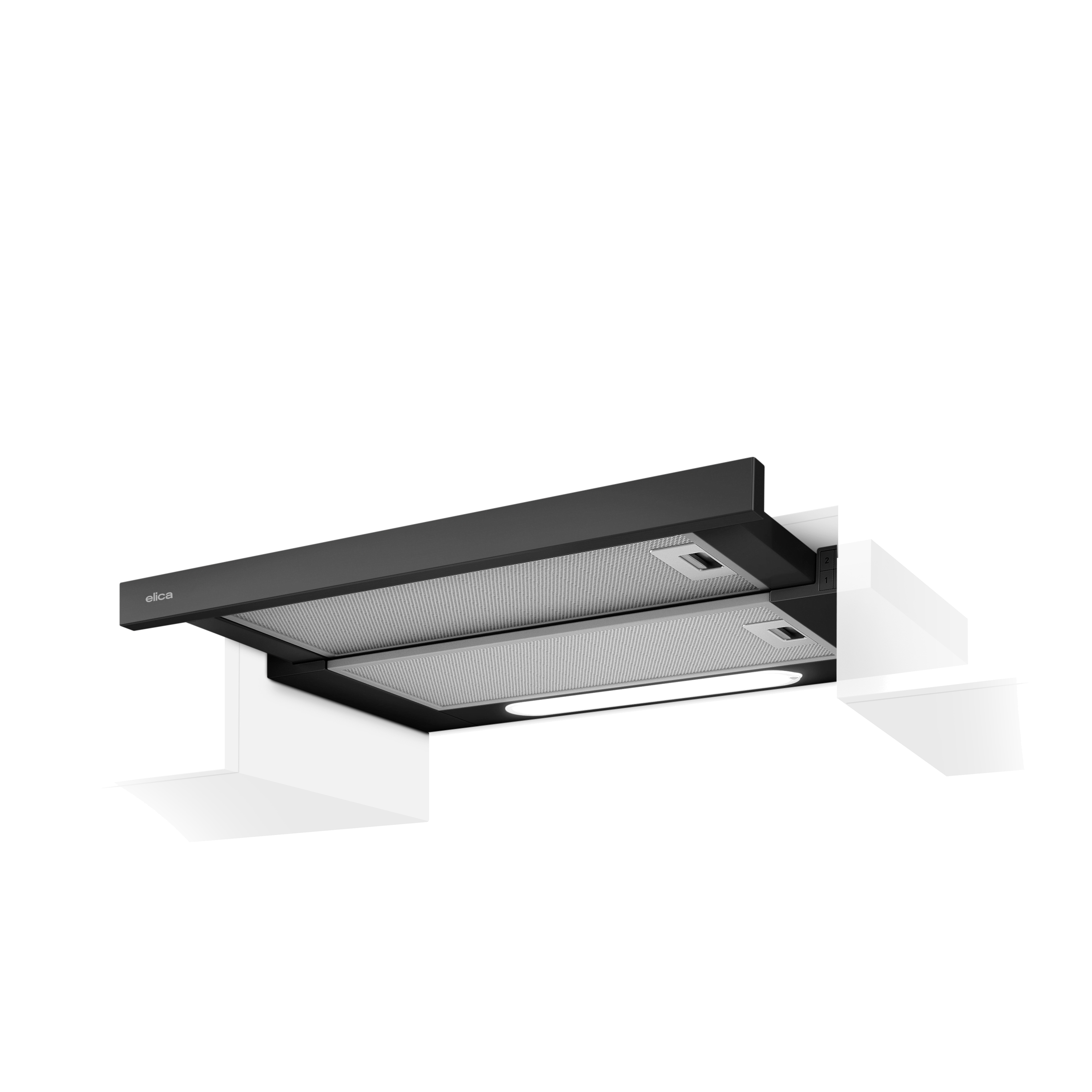 Afzuigkappen Inbouw zonder hangende achterwand Zwart thumb