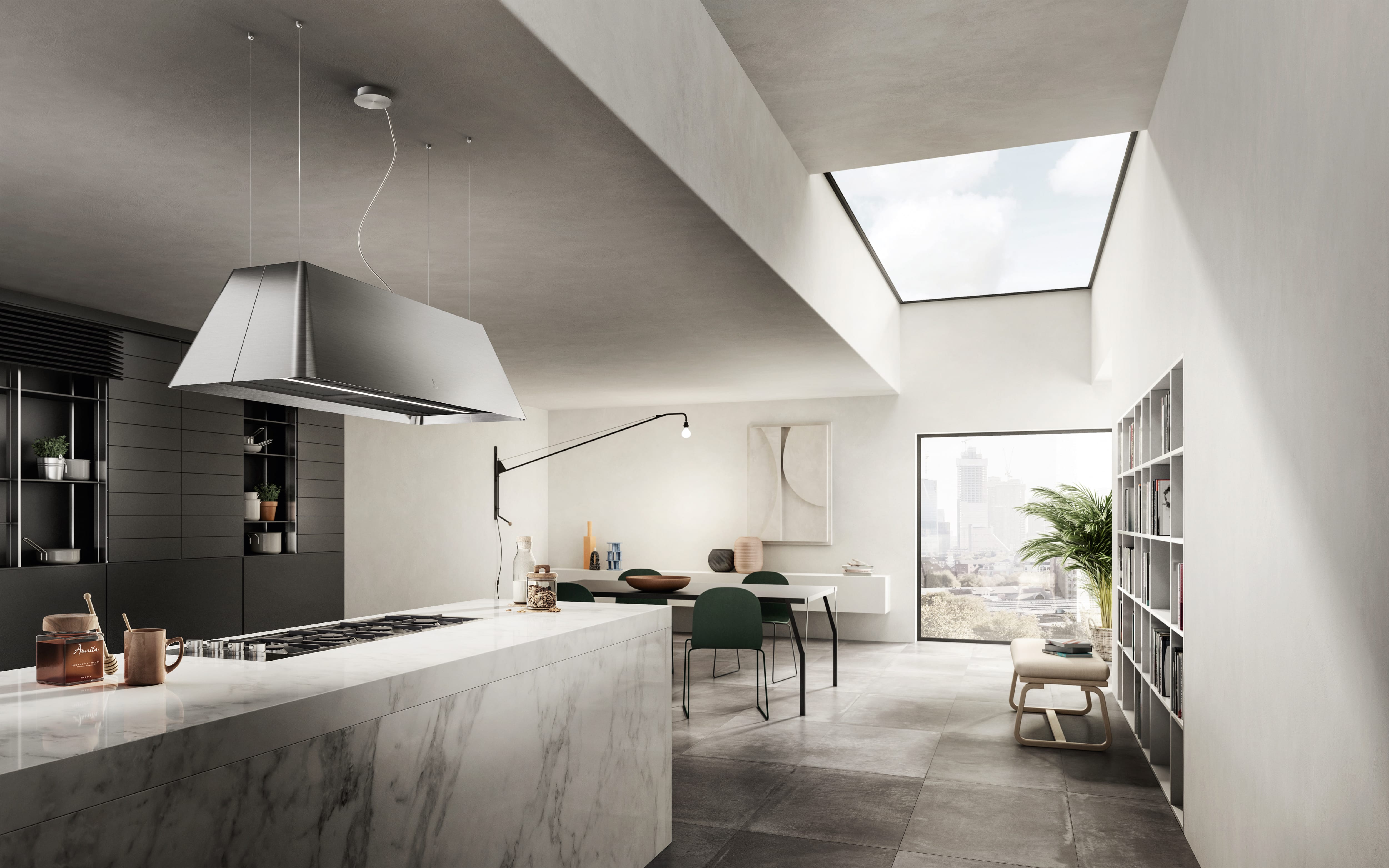 Cappa Aspirante Concept OPP1360 - Compatta, 200 M³/h, Classe B, Con LED - Foto 3