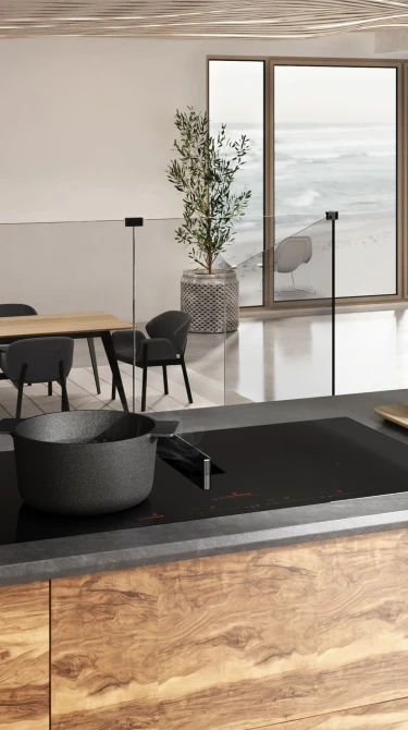 Placas de cocción Inducción Aspirante NikolaTesla Flux hero